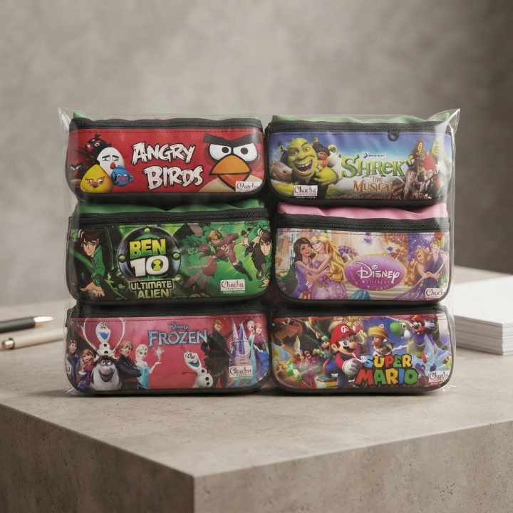 Colorful Multi Compartment Pencil Pouches Durable Reliable Stylish Practical Choice For School Office Travel And Daily Use | Random Design