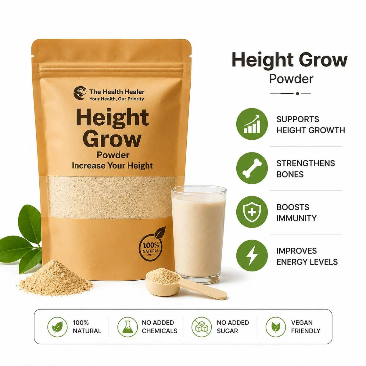 The health Healer Height Grow_ POWDER| Save 66% | _ 🔥BUY 1 GET 2 FREE🔥 Techni Product