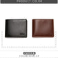 Premium CUICKA Men's Leather Wallet, Black & Brown, Multiple Card Slots