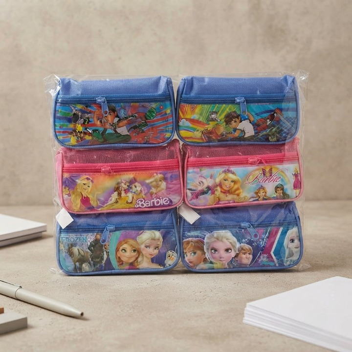 Colorful Multi Compartment Pencil Pouches Durable Reliable Stylish Practical Choice For School Office Travel And Daily Use | Random Design